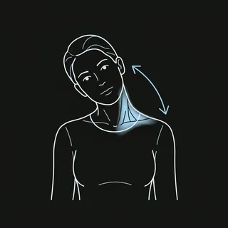 Illustration of Ear-to-Shoulder Stretch exercise