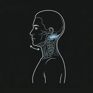 Illustration of Chin Tucks exercise