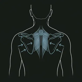 Illustration of Scapular Squeezes exercise