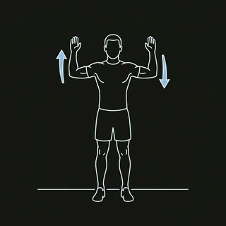 Illustration of Wall Angels exercise